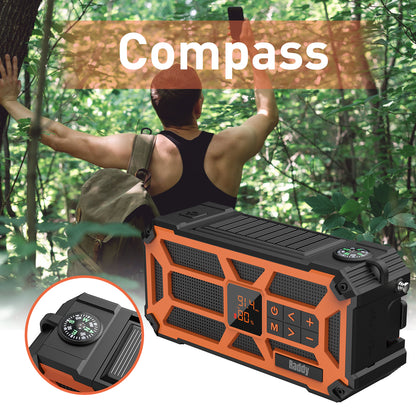 Raddy SW5 Emergency Radio | IPX5 Waterproof | 5000mAh | Hand Crank Solar | Power Bank | NOAA [DISCONTINUED] - Radioddity