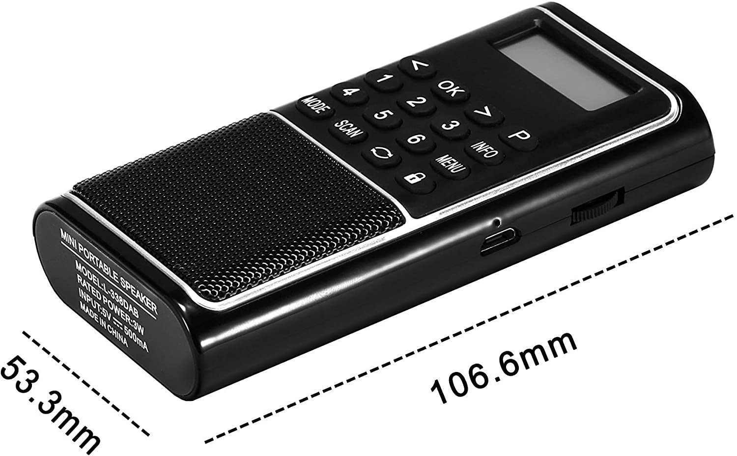 Raddy RD23 Tragbares DAB Radio | Bluetooth-Verbindung | Batteriebetrieben - Radioddity