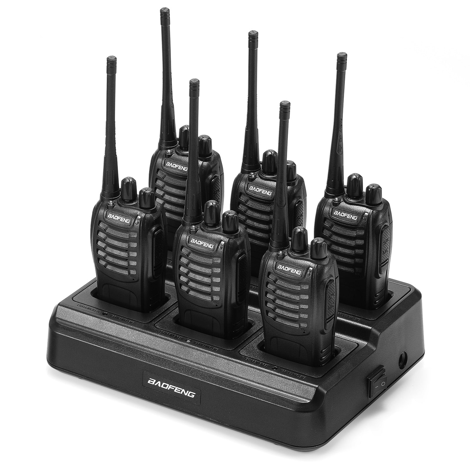 Baofeng BF-888S [6 Packs] with Bulk Charger | UHF | 5W | 16CH | CTCSS/DCS | Flashlight - Radioddity