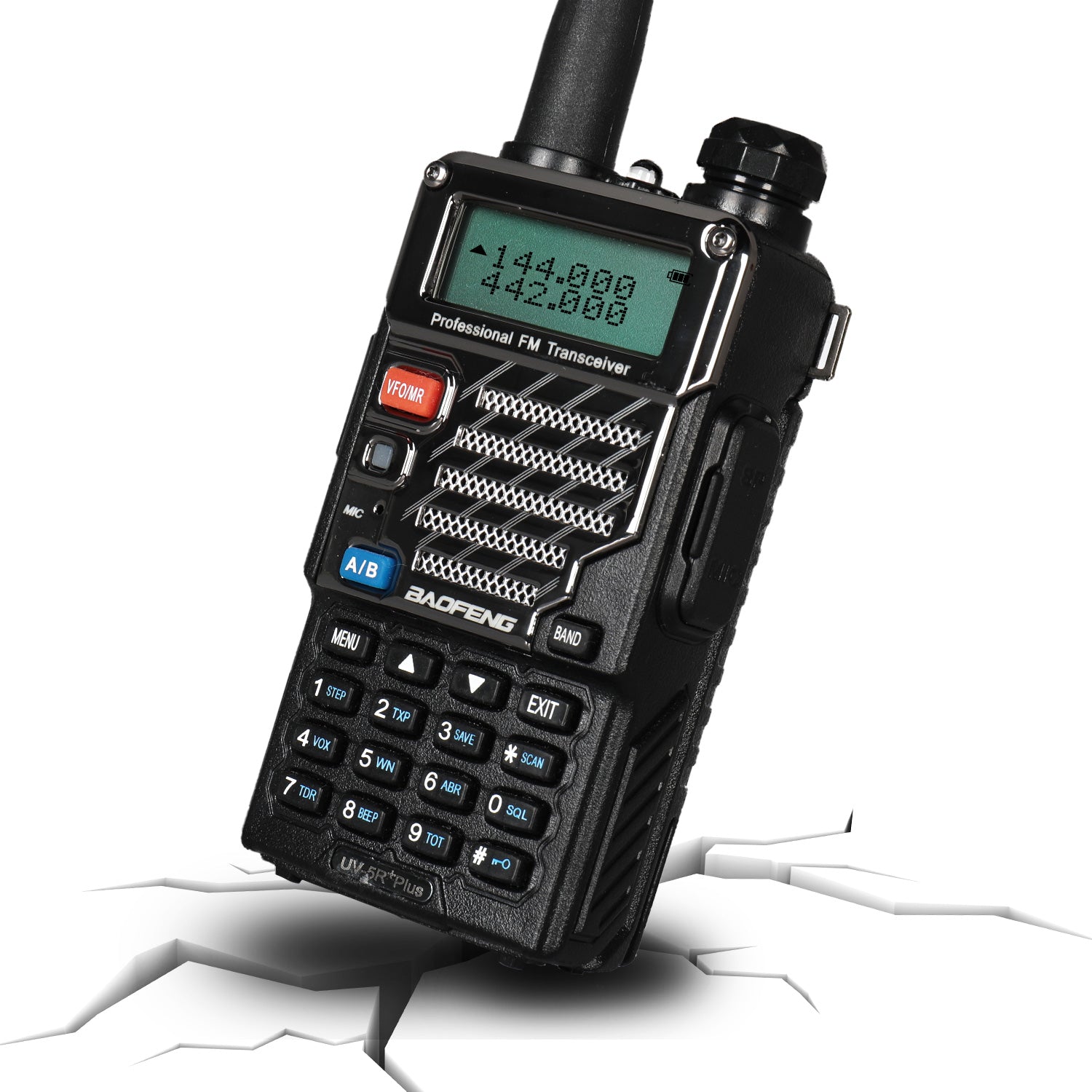 Baofeng UV-5R PLUS | DUAL BAND | 4/1W | 128CH | FLASHLIGHT | with Cable [DISCONTINUED] - Radioddity