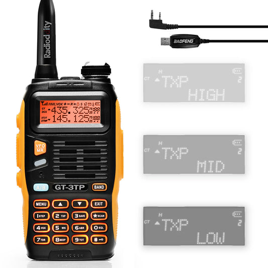 Baofeng GT-3TP Mark III Two way Radio + Programming Cable - Radioddity