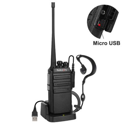 GA-2S UHF Long Range Two Way Radio Rechargeable VOX Walkie Talkies - Radioddity