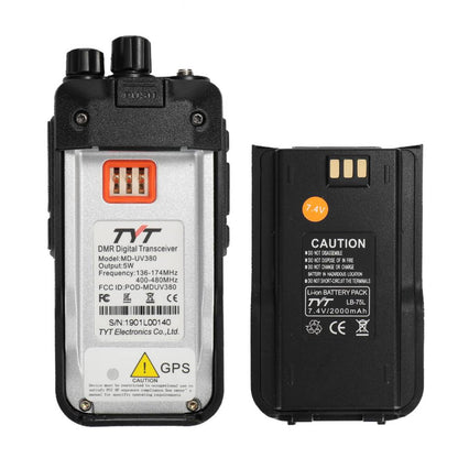 TYT MD-UV380G | Dual Band | GPS DMR | 2000mAh [DISCONTINUED] - Radioddity