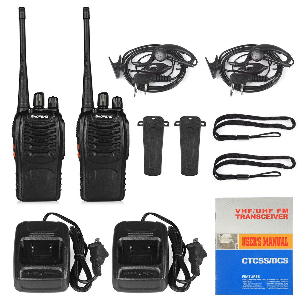 Baofeng BF-888S [2 Pack] | UHF |  5W | 16CH | CTCSS/DCS | Flashlight - Radioddity