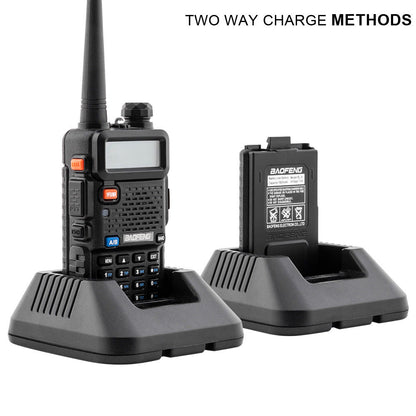 Baofeng UV-5R [2 Pack] | Dual Band | 4/1W | 128CH | Flashlight | VOX | Alert - Radioddity