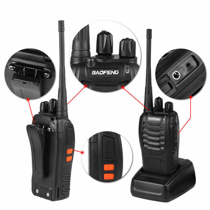 Baofeng BF-888S [4 Pack] | UHF |  5W | 16CH | CTCSS/DCS | Emergency Alarm | Flashlight - Radioddity